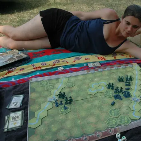 playing on holiday in Italy