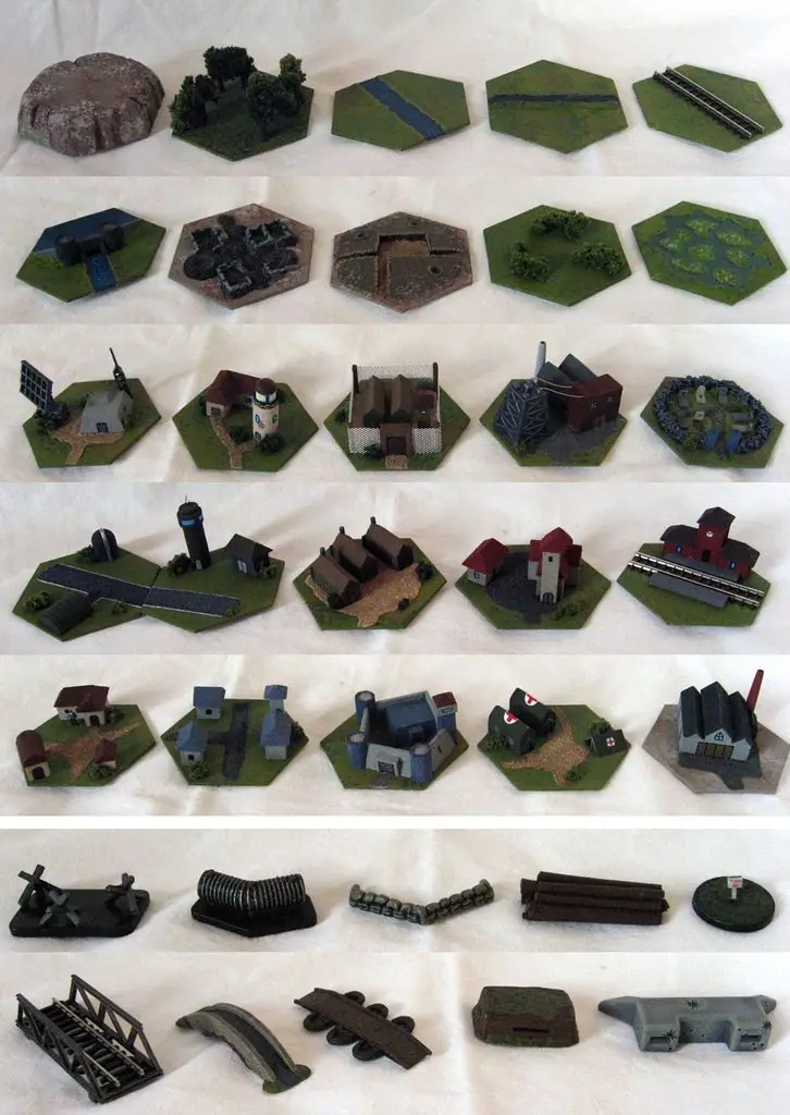 Homemade Memoir´44 3D Hexes