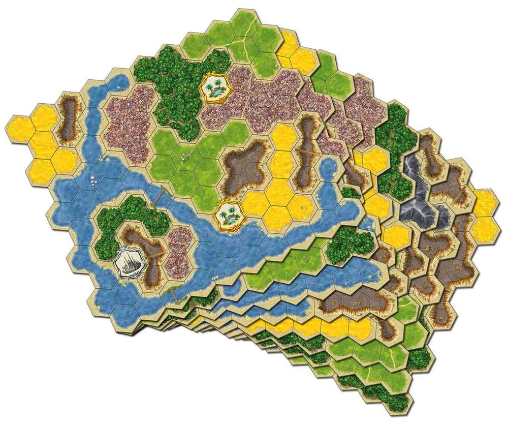The game comes with 8 map quadrants.
