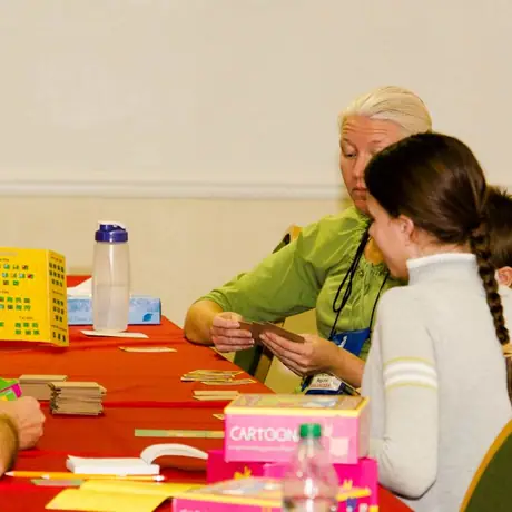 Cartoona being played at the Dice Tower Con 2012. All the kids seemed to enjoy it.