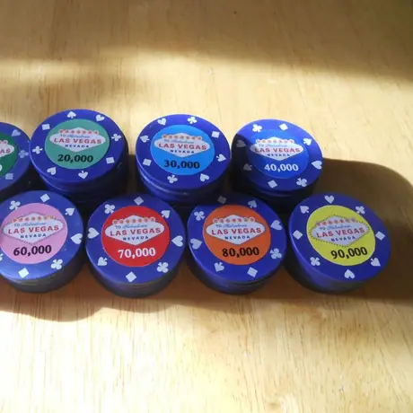 Made with the poker chip template in the files section.