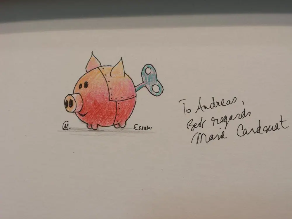 Steam Park cover signed and illustrated by the amazing Marie Cardouat