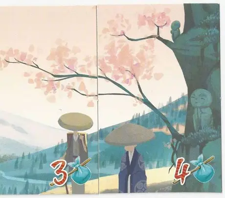 Combining the Panorama cards completes a view on the mountains along the prestigious Tokaido. Great artwork by Naïade!