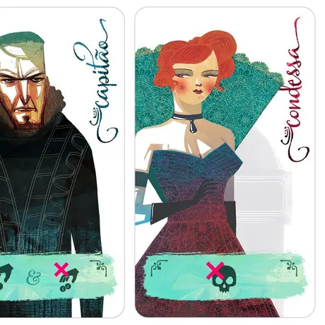 Captain/Contessa of upcoming Brazilian Version - Design/Art Direction by Luis Francisco & Illustrations by Weberson Santiago