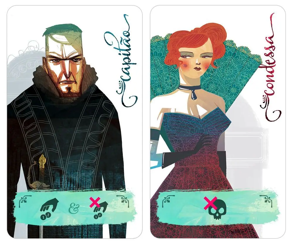 Captain/Contessa of upcoming Brazilian Version - Design/Art Direction by Luis Francisco & Illustrations by Weberson Santiago