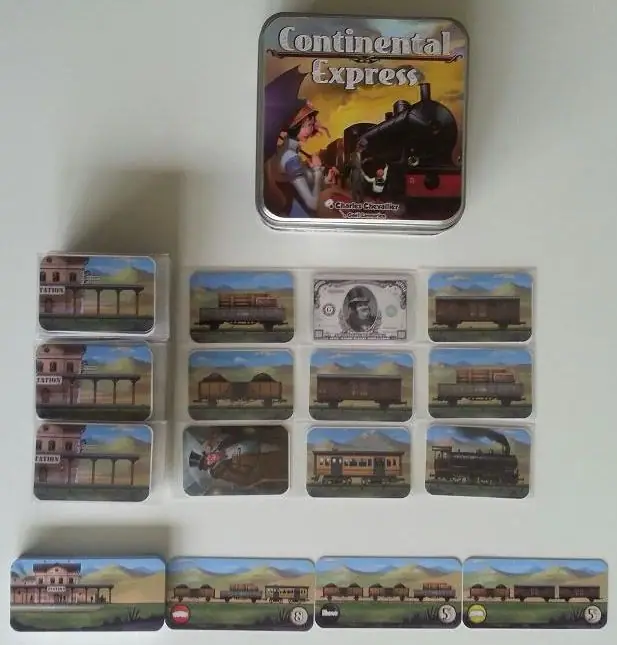 Continental Express, Bombyx, 2013 – images of the prototype cards (image used with permission of the publisher)