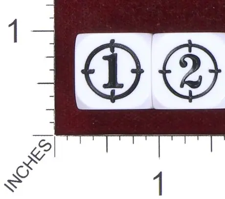 THE DICE SHOWING ALL SIDES