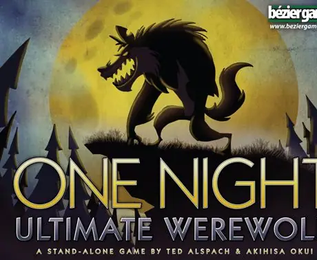 One Night Ultimate Werewolf, Bézier Games, 2014 (image provided by the publisher)
