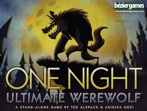 One Night Ultimate Werewolf, Bézier Games, 2014 (image provided by the publisher)