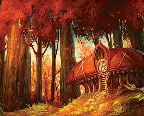 Solitude's Nest, a Vowelon haven illustration by Eduardo Garcia.