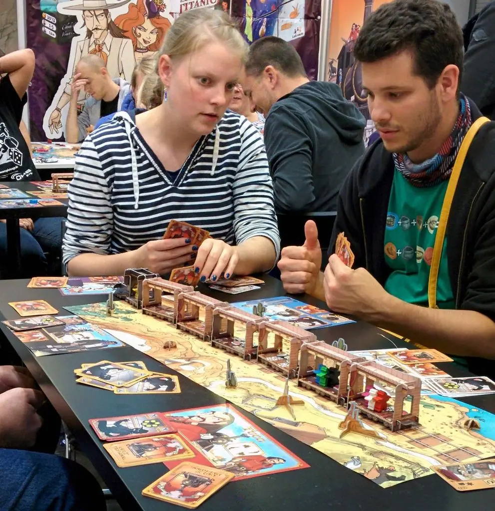 Game in progress at Spiel '14, Essen