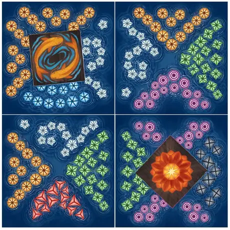 Four lake tiles