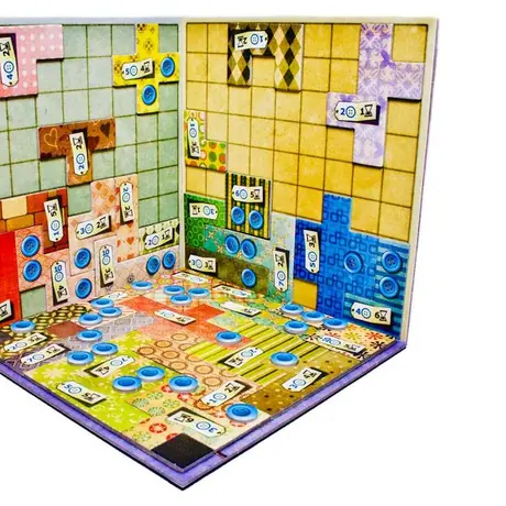 A Patchwork-Tetris mashup diorama