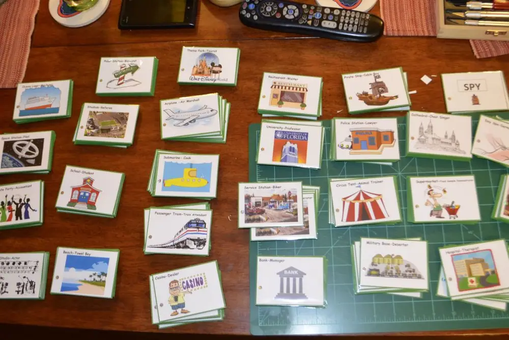 My custom homemade version of Spyfall. IT TOOK FOREVER!!!