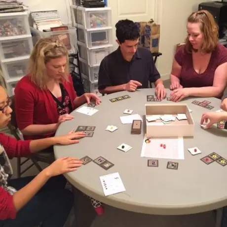 playtesting with Jamey's game group