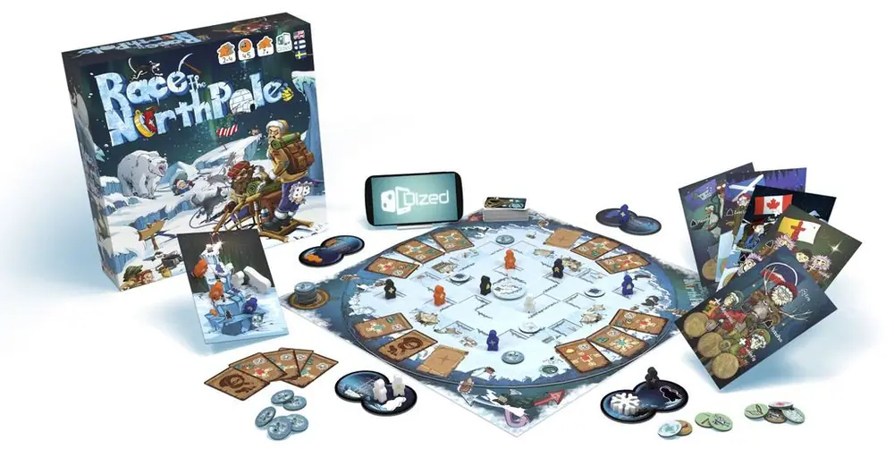 Race to the North Pole 2nd edition components