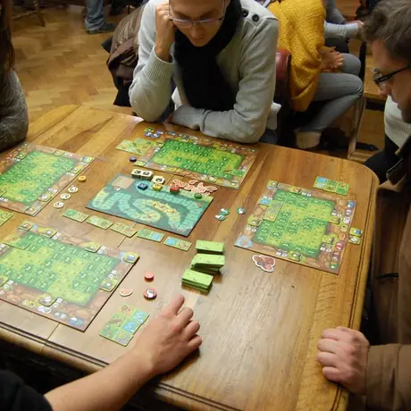 Play in a shop in Lyon (France), Jannuary 2015