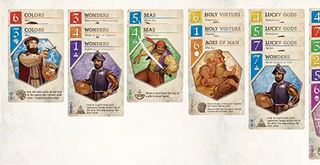 Game card categories