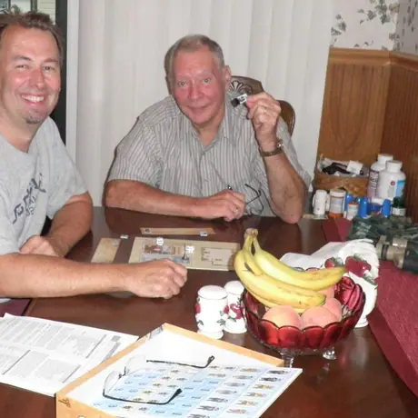 Dad beats me at his first wargame ever!