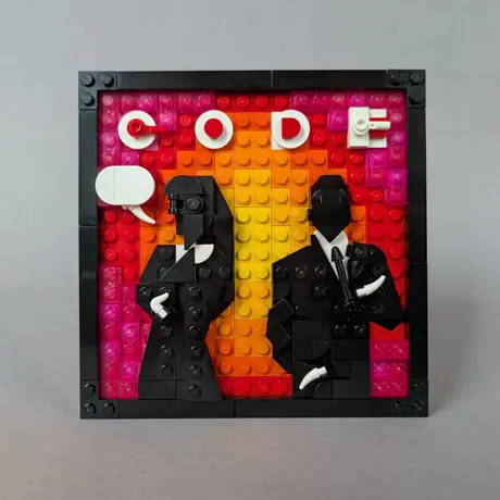 Old version cover built with LEGO