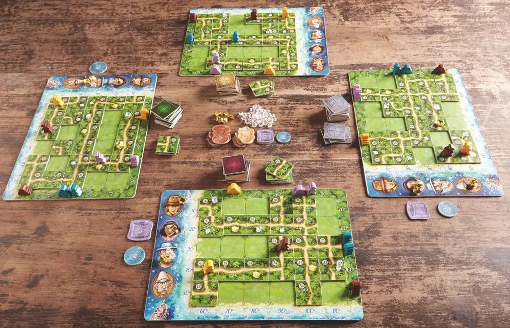 Karuba, HABA, 2015 — components on display (image provided by the publisher)