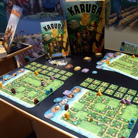 Karuba on display at Spiel 2015, Essen (press room)