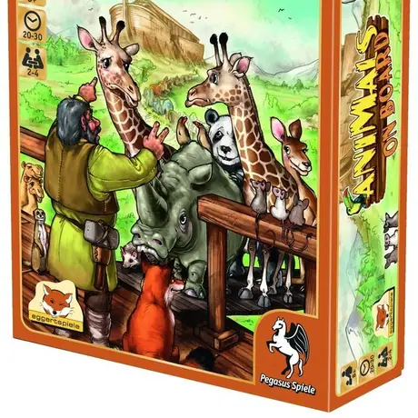 Animals on Board, eggertspiele/Pegasus Spiele, 2016 — cover (image provided by the publisher)