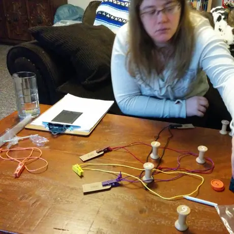 My wonderful wife picking a word for her newly added loop. Have had a lot of fun with this game already.