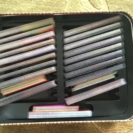 Sleeved cards in original insert