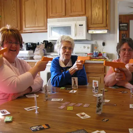 Ca$h 'n Gun$ being played after Thanksgiving dinner