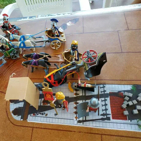 Charriot race with playmobil