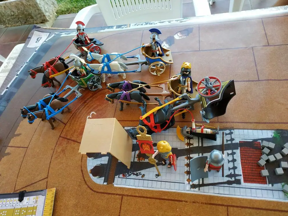 Charriot race with playmobil