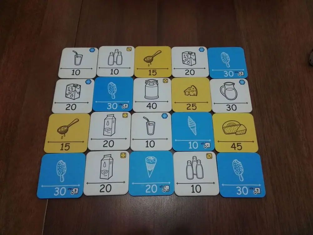 Milk tiles