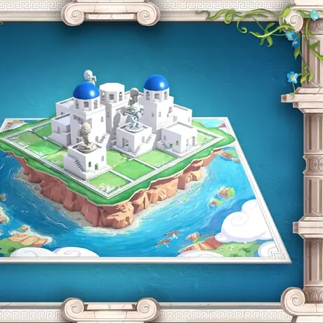 3D cliff pedestal supports the board during play.  Not final, may change before production.