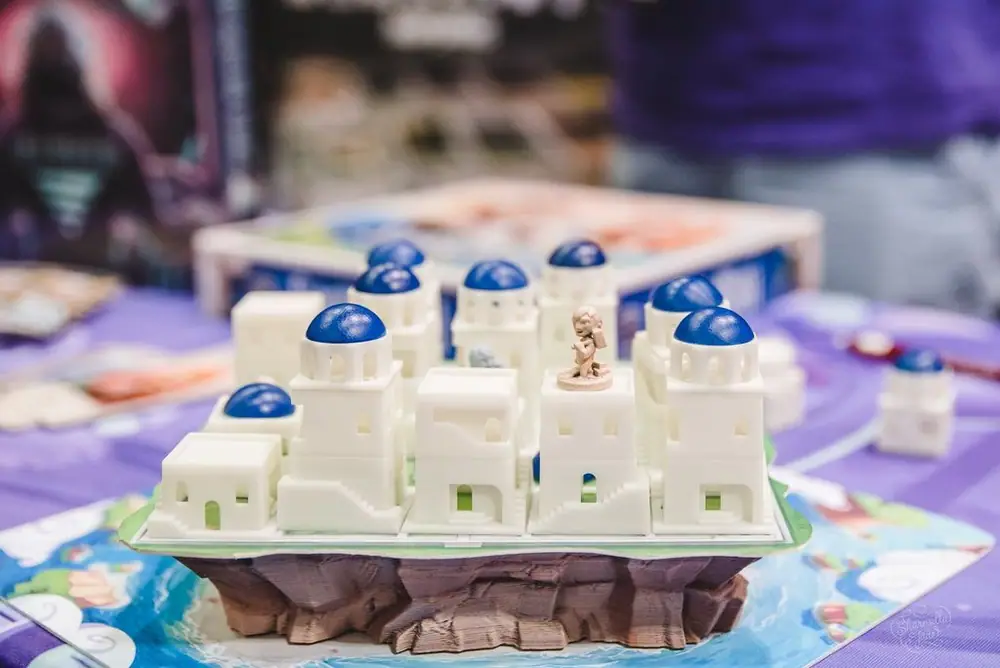 Santorini prototype being demoed at GAMA tradeshow.  Colors, surfaces, and sizing may change before release.