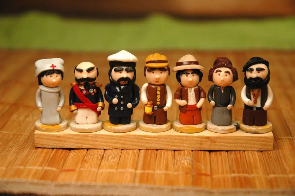 Handmade minis ready to play.