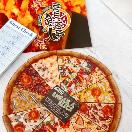 Sneak in a game or two of New York Slice!