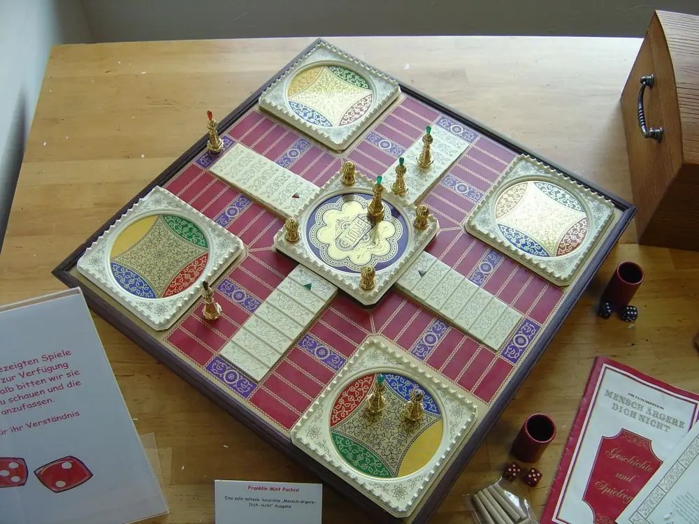 Luxury game board and playing pieces on display at the Bremer Spieletage 2011