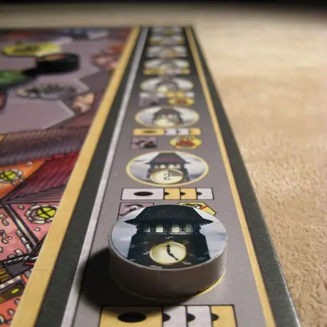 The clock piece on the turn tracker