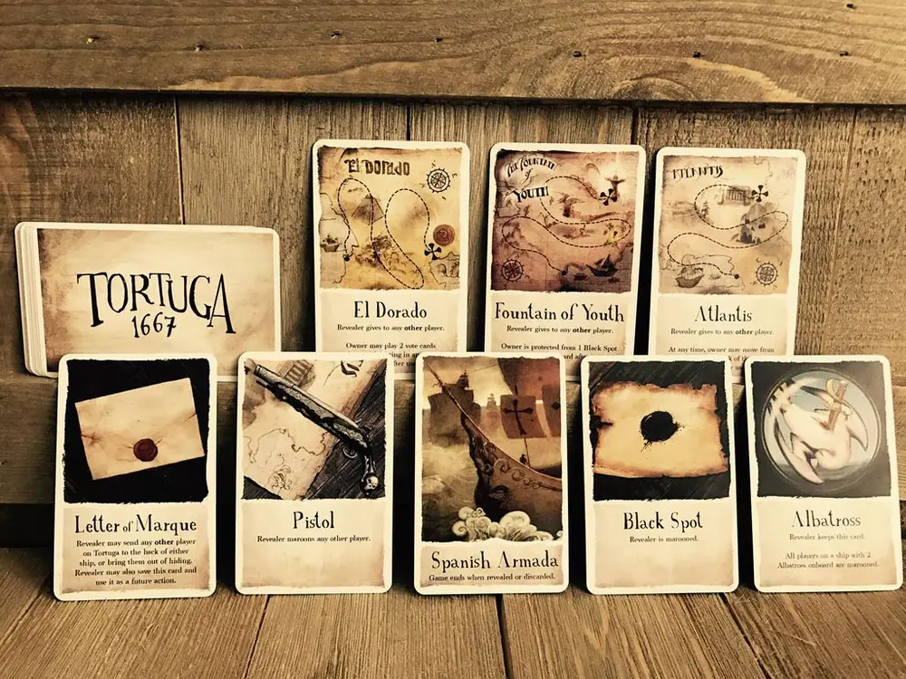 Some of the Event cards used in the game