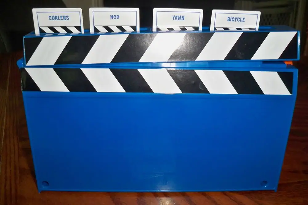 A back view - what the player acting out the words sees.