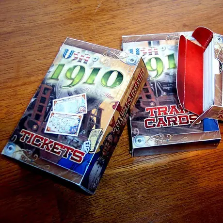 My tuckboxes so I can store the 1910 cards easily in the bases TTR box :)