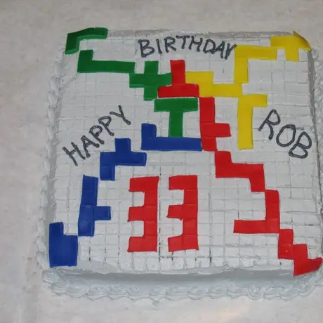 Blokus Birthday Cake