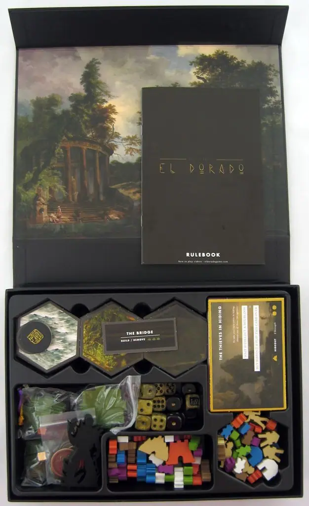 The Island Of El Dorado: The Thieves Of El Dorado - contents of main game & expansion