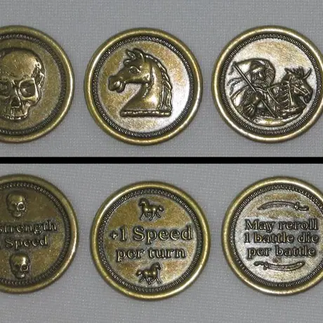 The Island Of El Dorado: The Thieves Of El Dorado - coins front & back