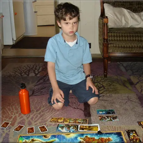 my 6 year old son after losing a battle (I told him he wouldn't need his cannons right before this fight, oops)