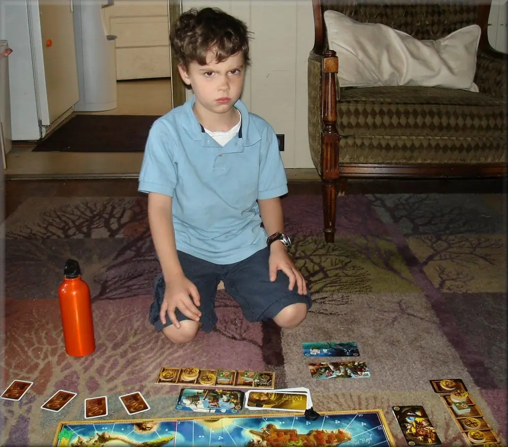 my 6 year old son after losing a battle (I told him he wouldn't need his cannons right before this fight, oops)