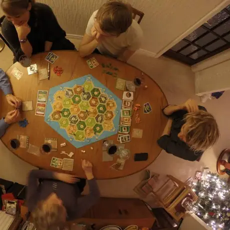 From above! I got a time lapse of this game, over 3 hours condensed into 30 seconds!