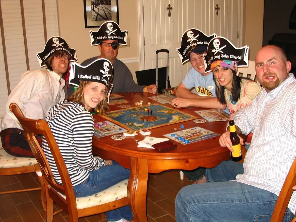 Band of mangy pirates!  A Pirate Cove's party is fun and easy to theme.  Great for NGs.