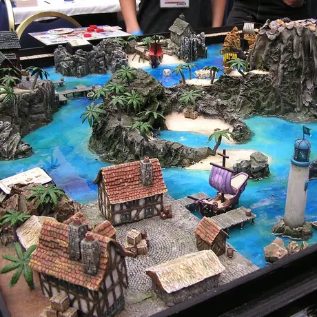 Detail of DOW Gameboard on display (and played on) at KublaCon 05.